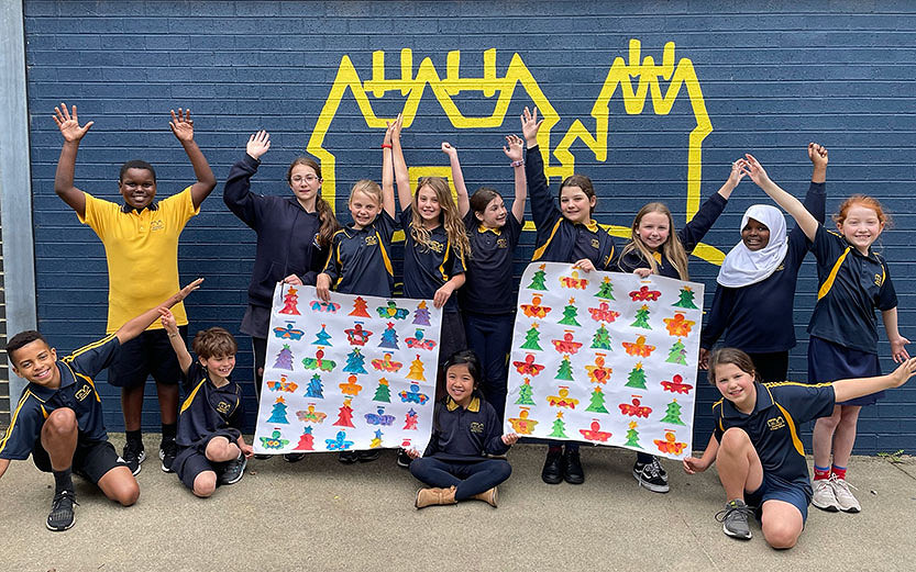 Kensington Primary School’s winning artwork brings Christmas cheer to Docklands