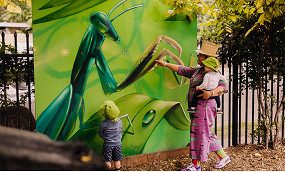 Metro Tunnel artwork brings colour to Kensington childcare service