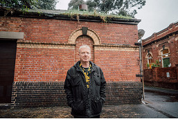 Historic gas building undergoes a clean-up after being targeted by graffiti vandals