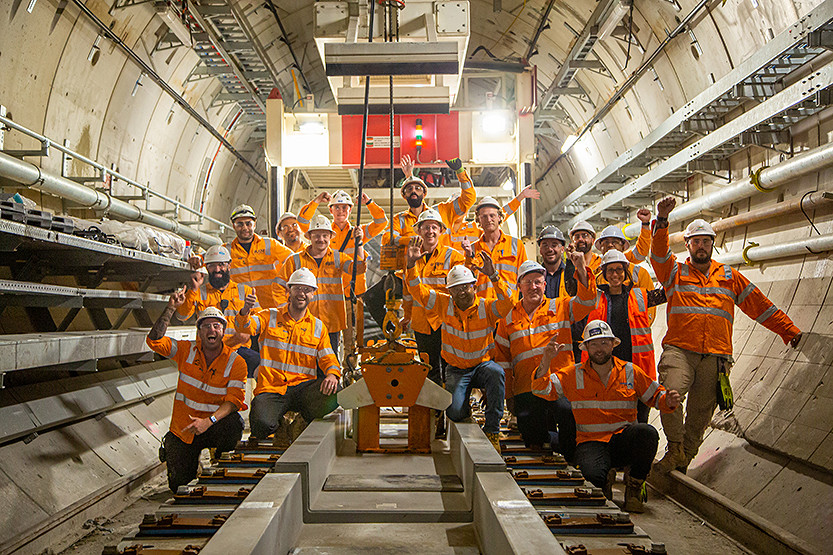 Final tracks laid through the Metro Tunnel