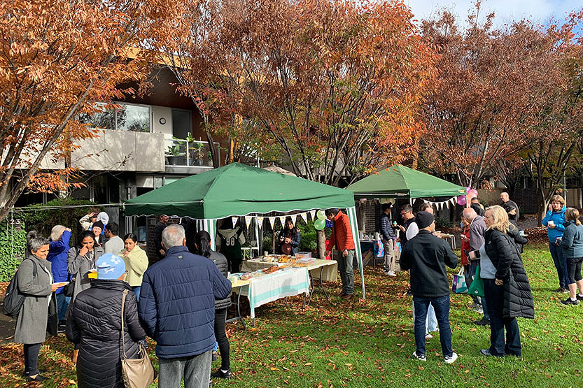 Parkville Gardens’ Biggest Morning Tea perseveres despite bad weather