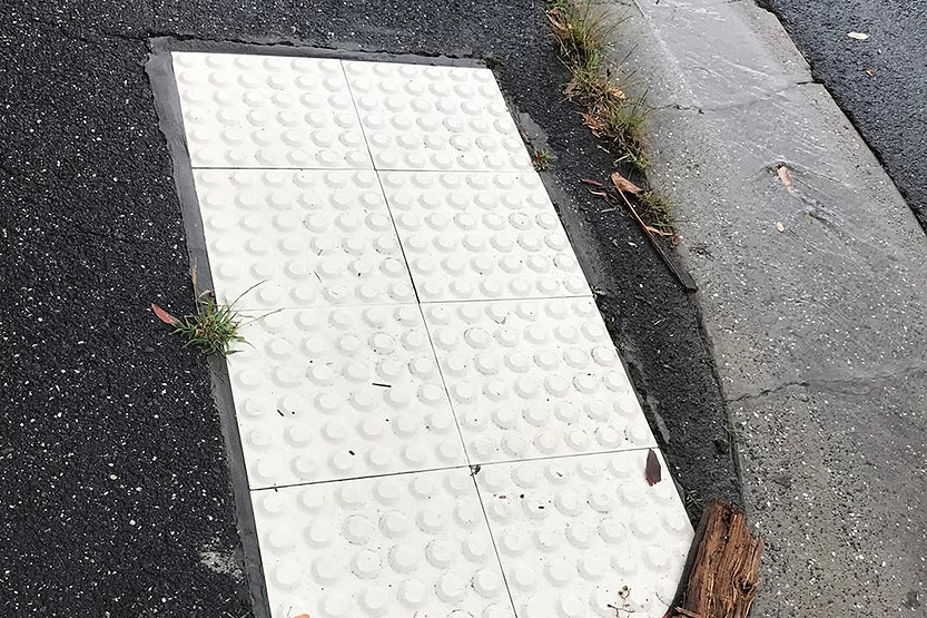Kensington locals urge immediate action on slippery tactile pavers