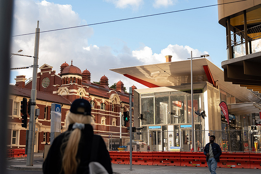Franklin St reopened with Metro Tunnel station entrance