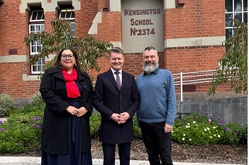 Education Minister visits Kensington Primary as school pushes for election commitment
